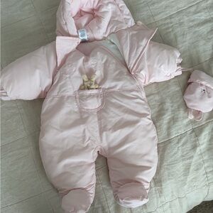 Absorba Light Pink Baby Snowsuit